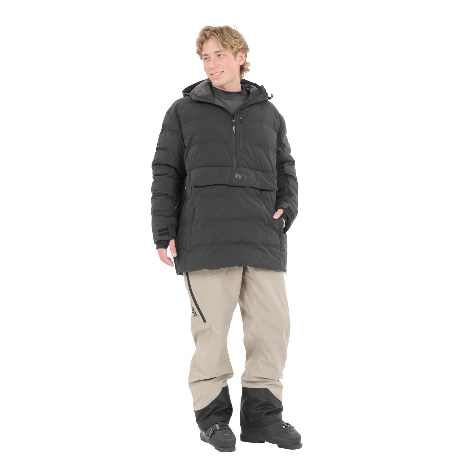 SLOPE Thumper, anorak, uomo, nero