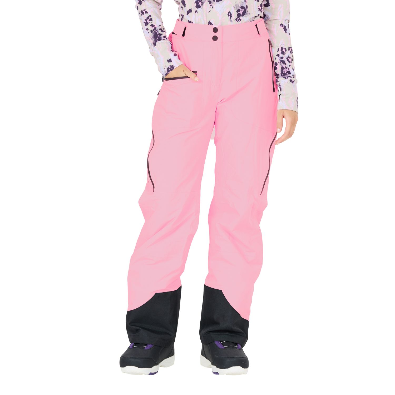 SLOPE Zuki, pantaloni da sci, donna, rosa