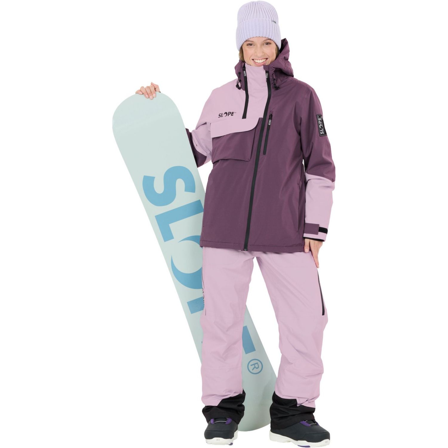 SLOPE Zuko, giacca da sci, donna, viola