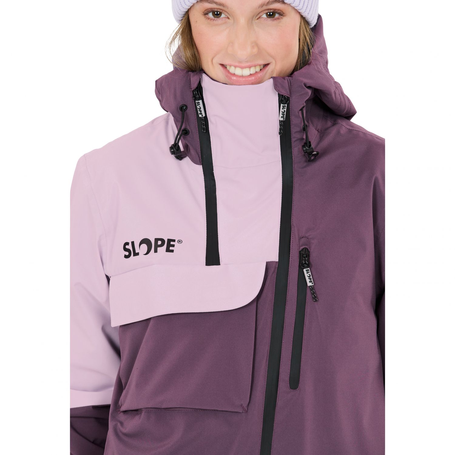 SLOPE Zuko, jaqueta de esqui, feminina, roxa