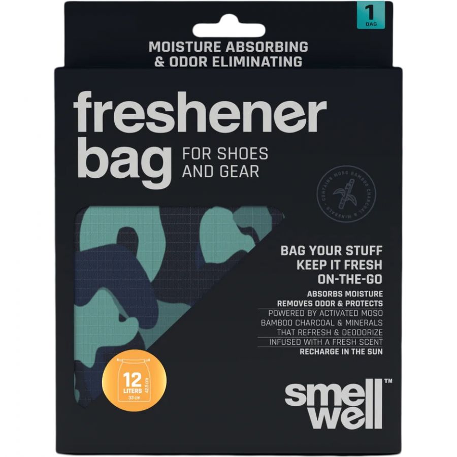 SmellWell Freshener Bag, shoe bag, camo green