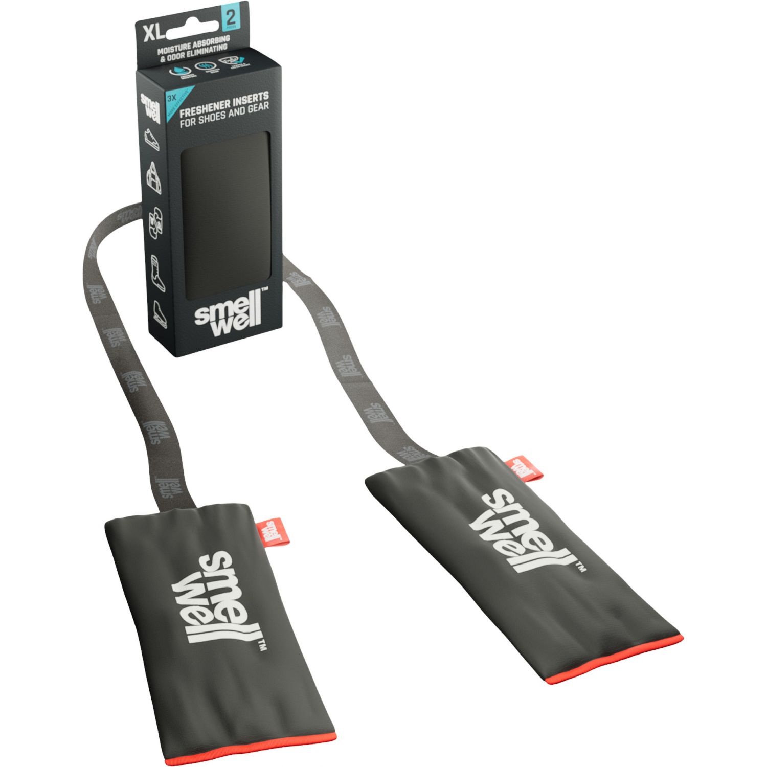Smellwell Original Active XL Strap, absorbeur d?odeurs, noir