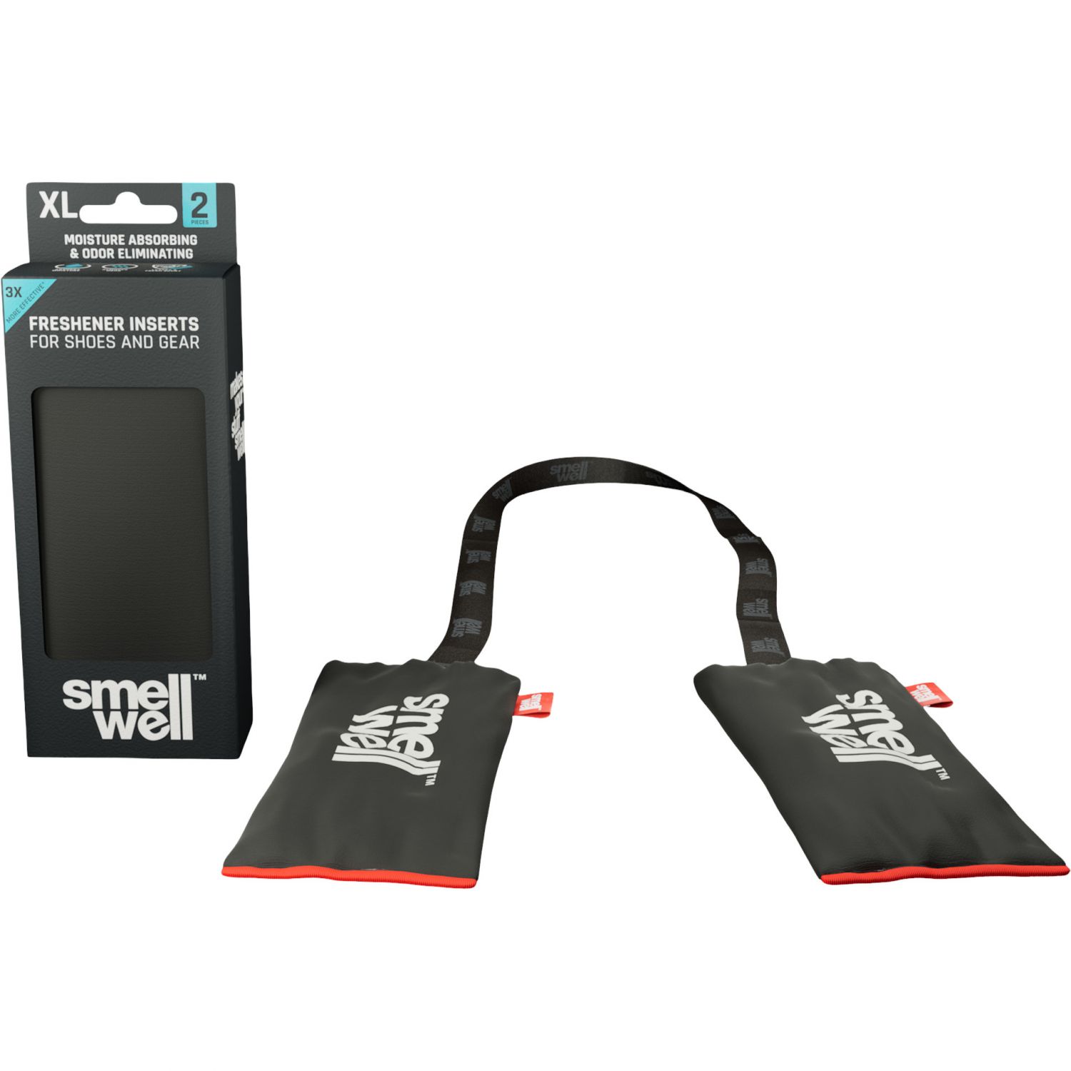 Smellwell Original Active XL Strap, absorbeur d?odeurs, noir