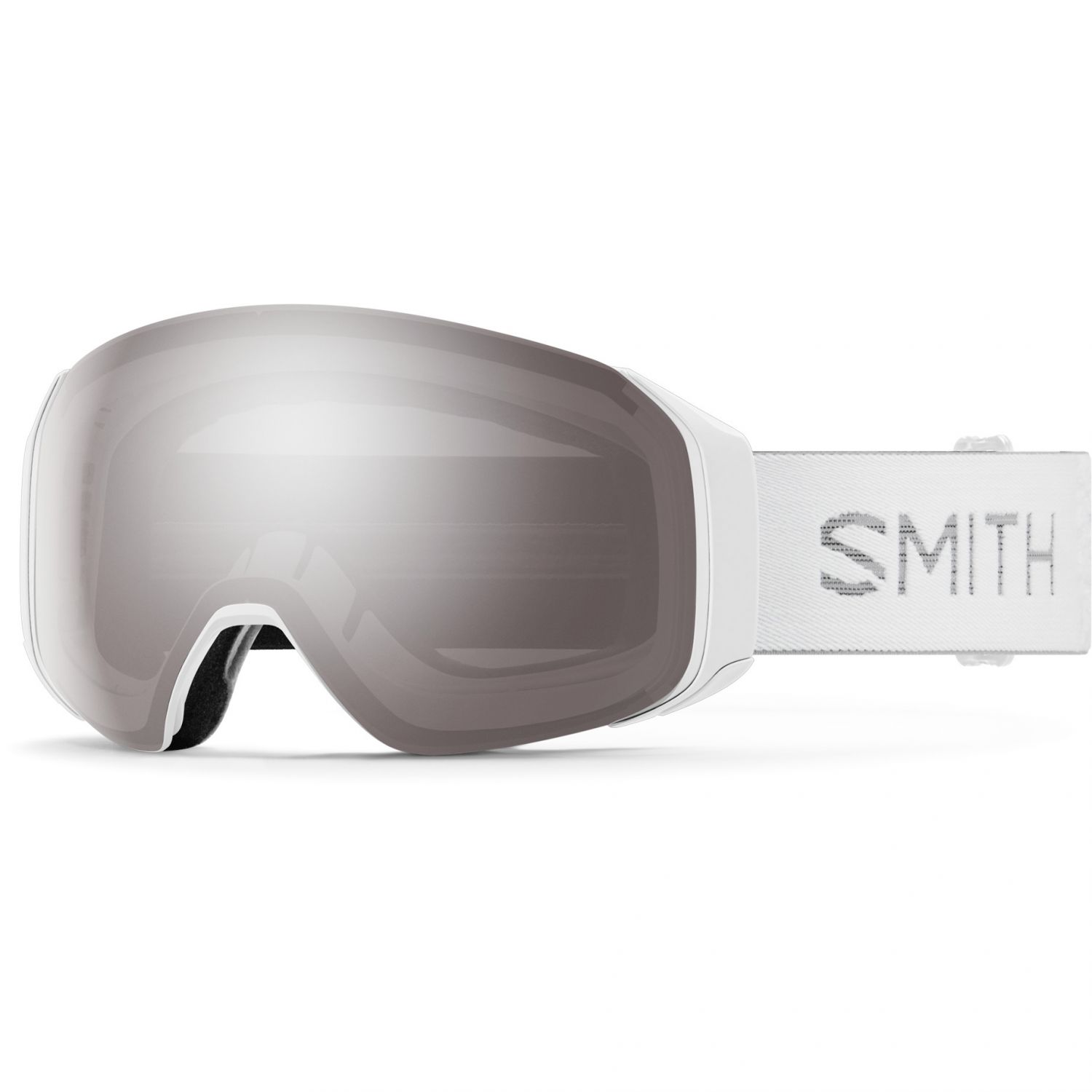 Smith 4D MAG S, óculos de esqui, unissex, tricô grosso branco
