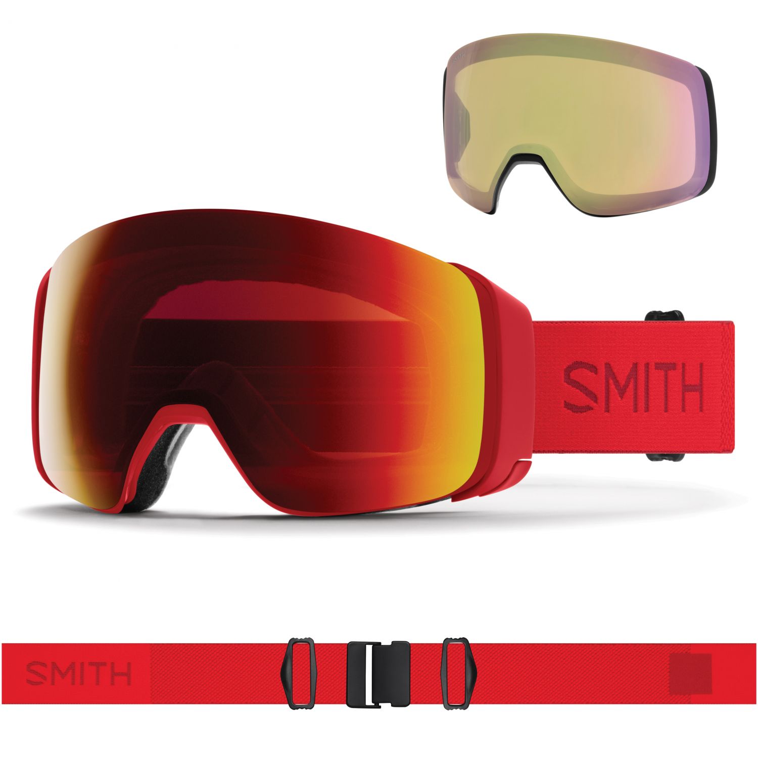Smith 4D MAG, skibrille, Lava