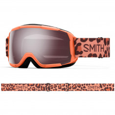 Smith Grom, OTG ski goggles, junior, coral cheetah print