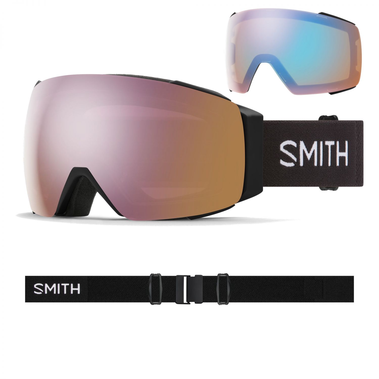 Smith I/O MAG, lyžiarske okuliare, unisex, black