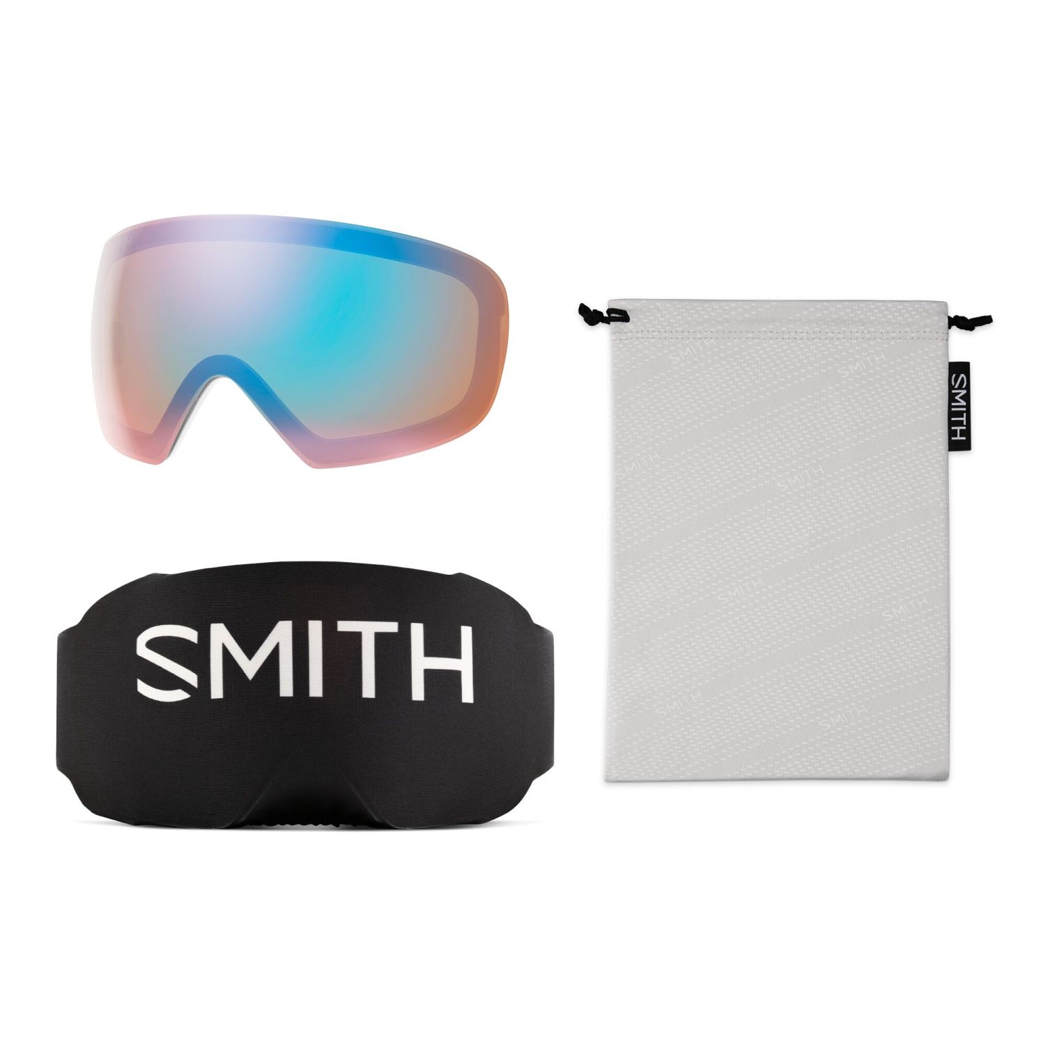 Smith IO MAG S, Skibriller, Dame, White Chunky Knit