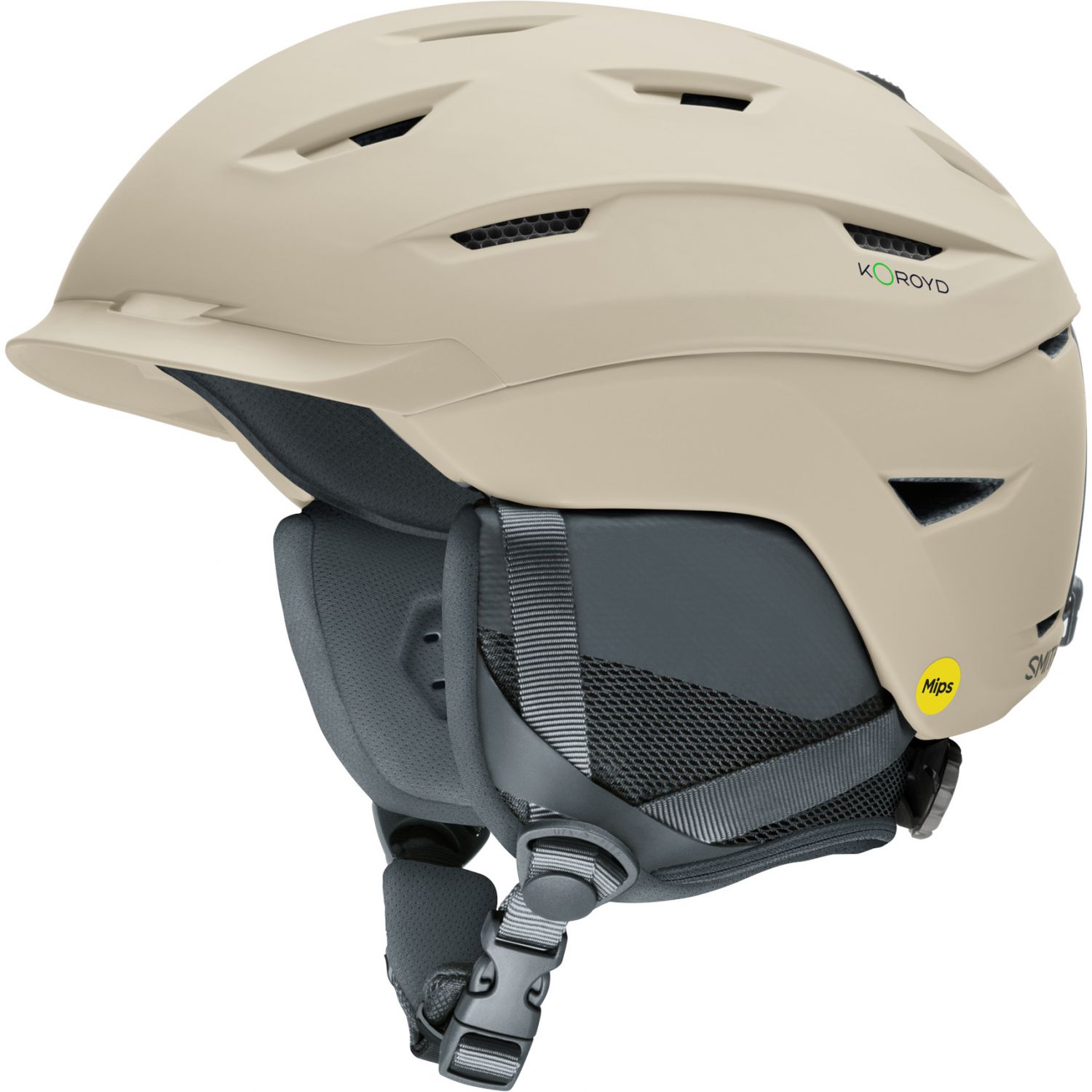 Smith Level MIPS, casque de ski, beige