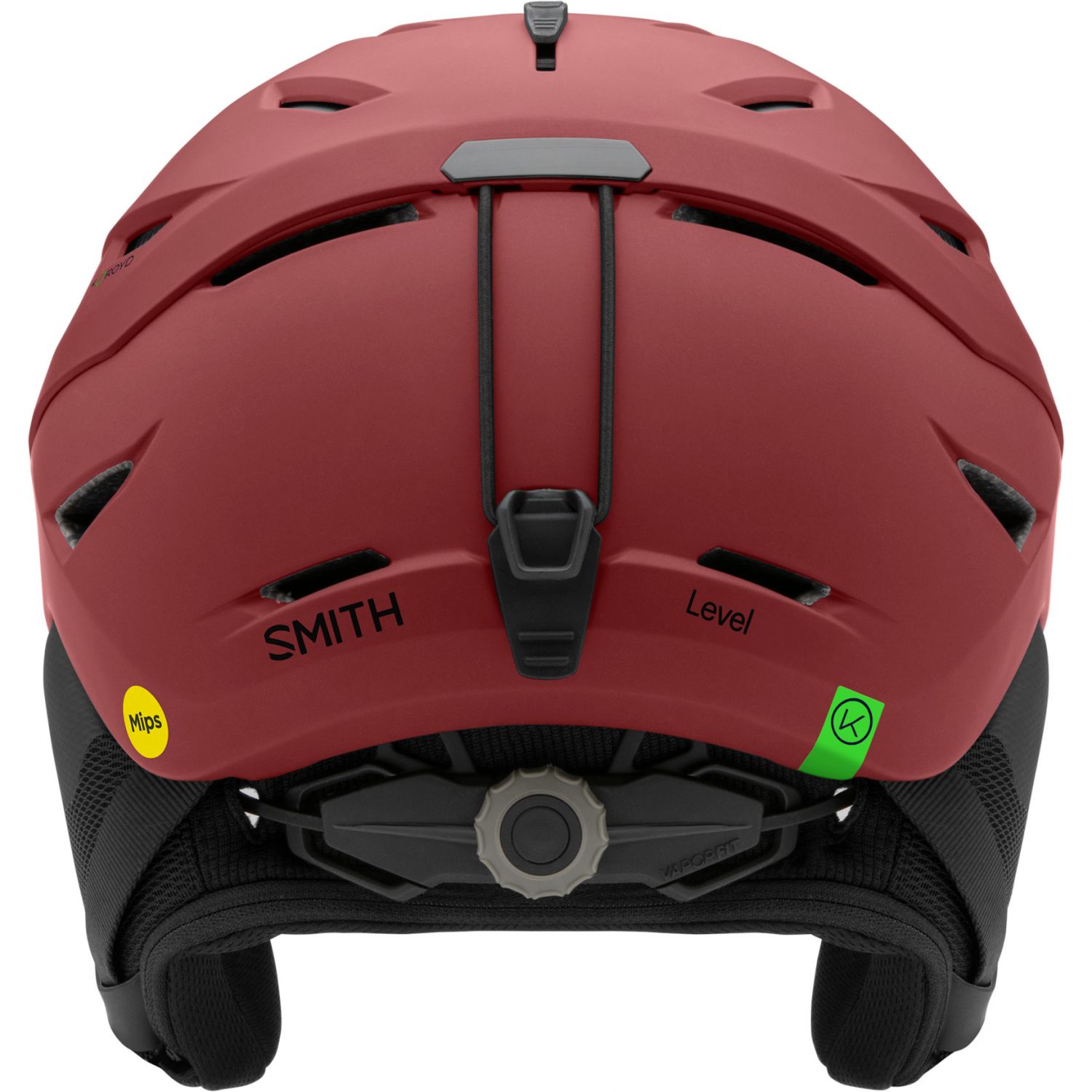 Smith Level MIPS, ski helm, donkerrood