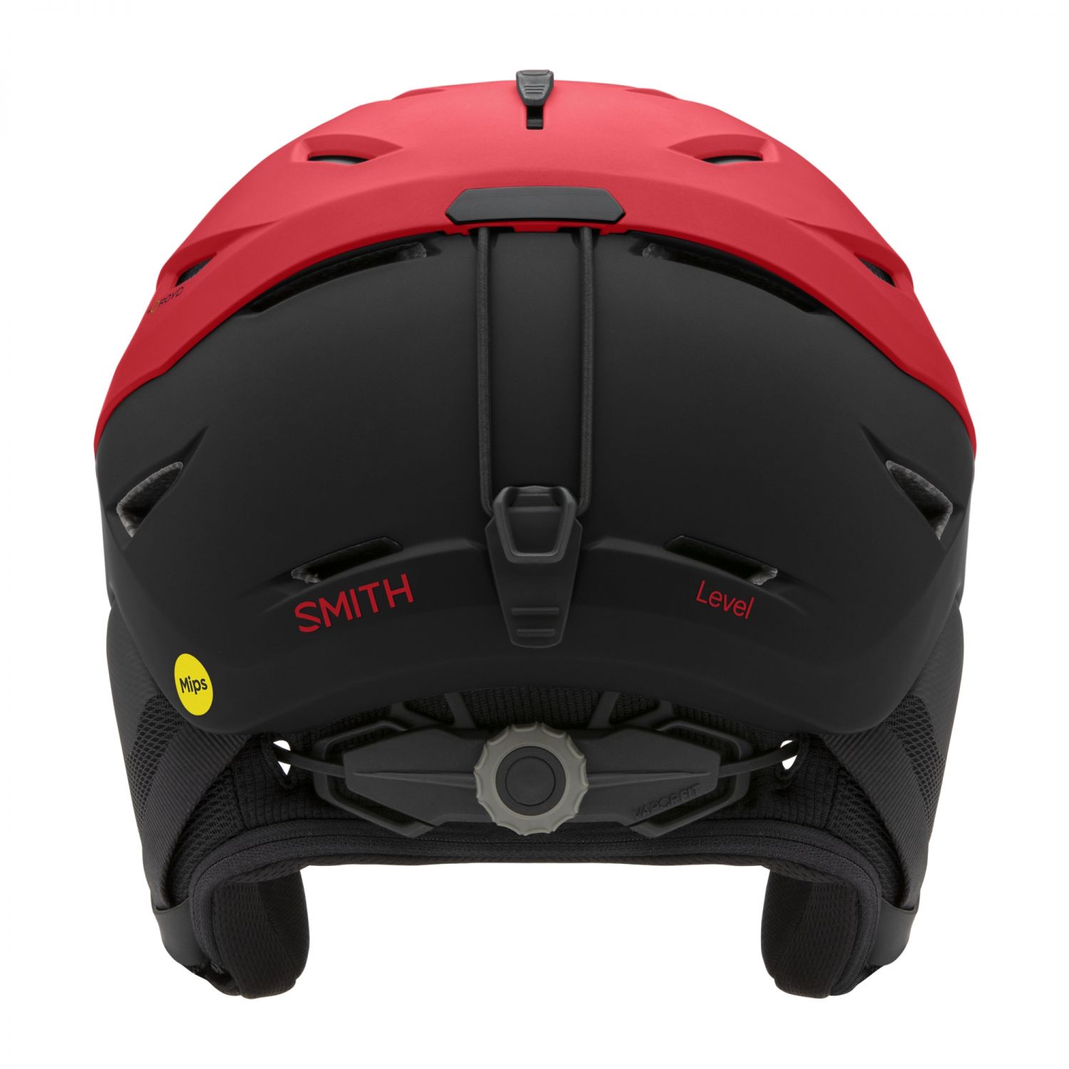 Smith Level MIPS, Skihelm, rot/schwarz