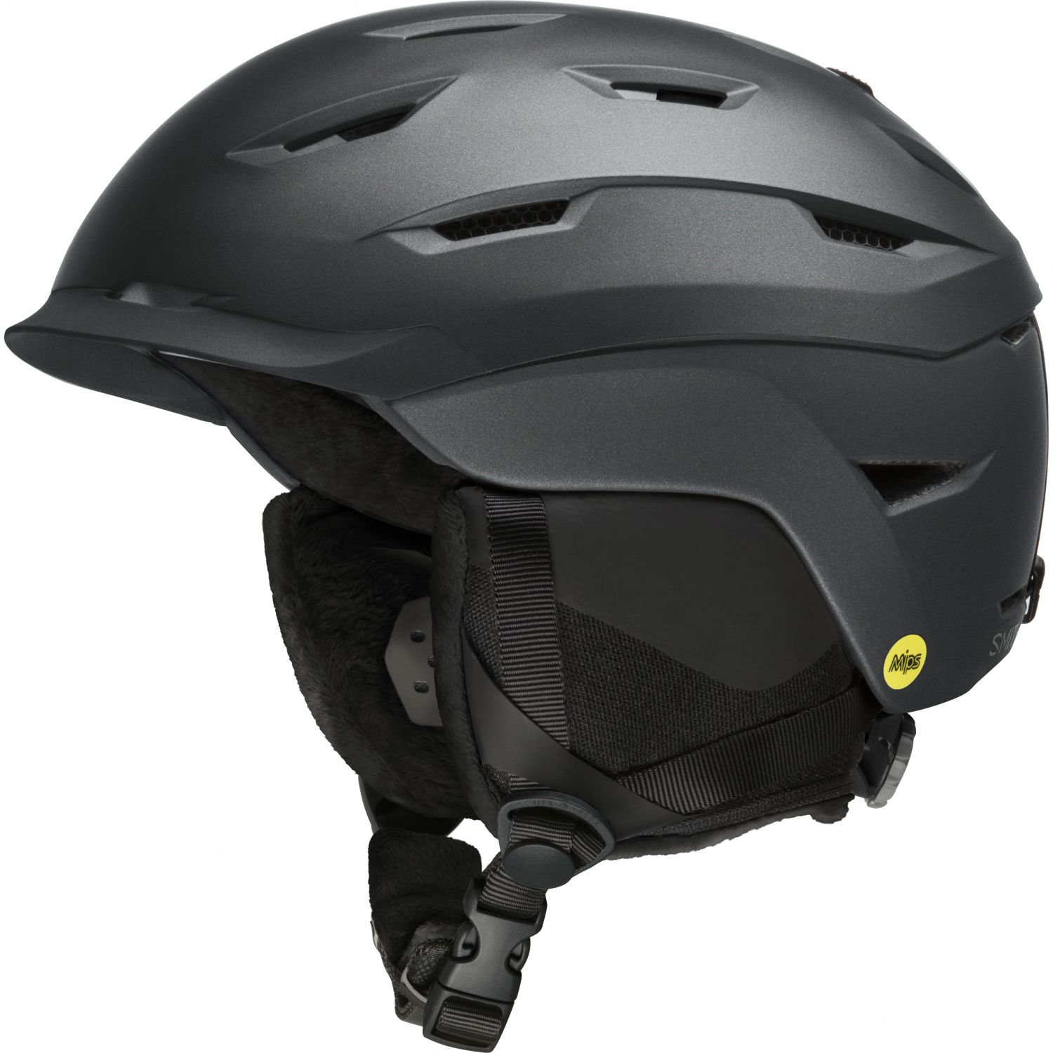 Smith Liberty MIPS, ski helmet, women, matte black pearl