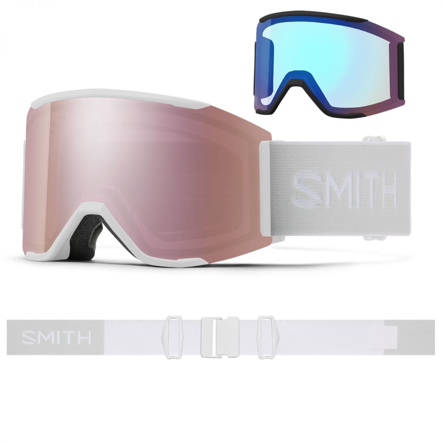 Smith Squad MAG, maschera da sci, white vapor