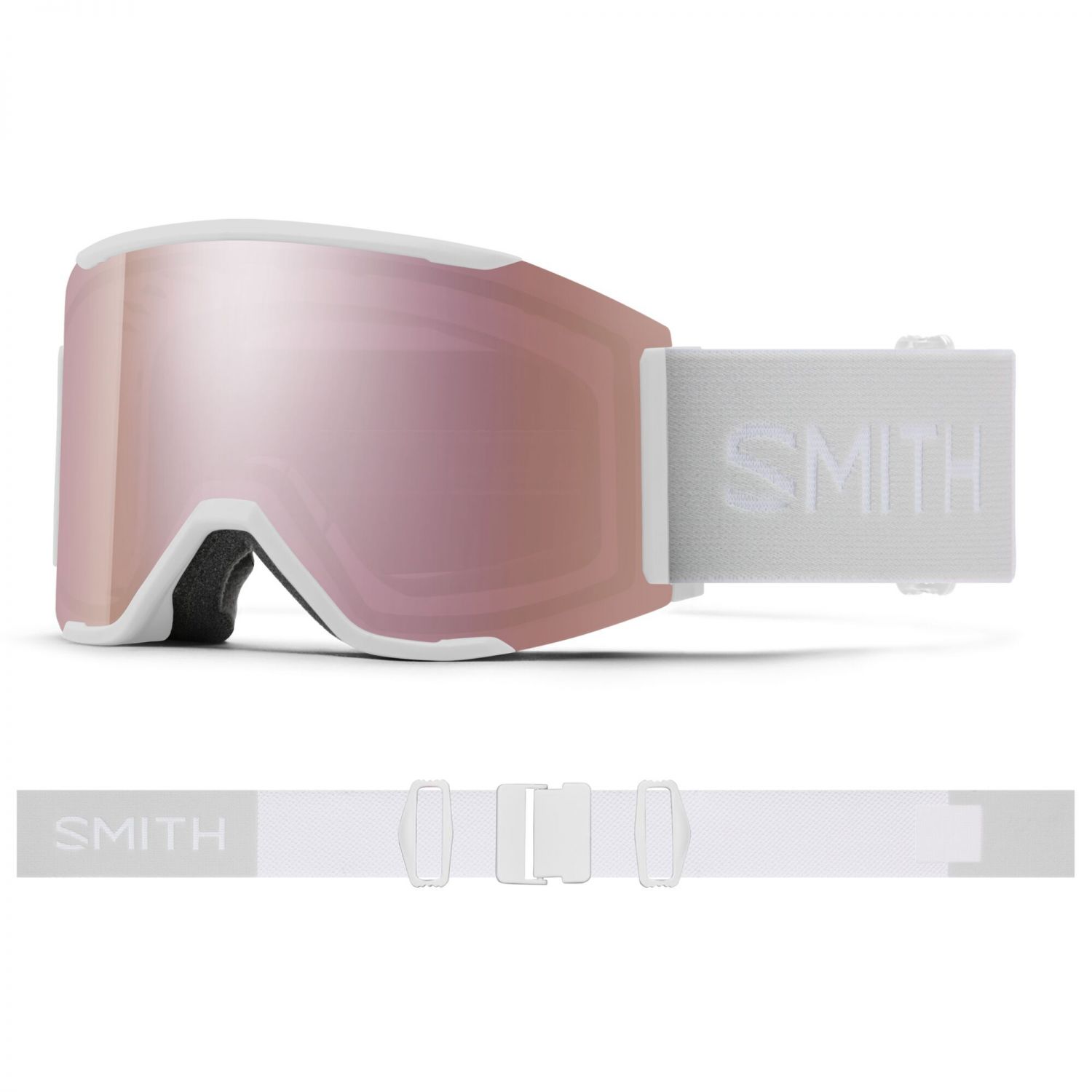 Smith Squad MAG, masque de ski, white vapor