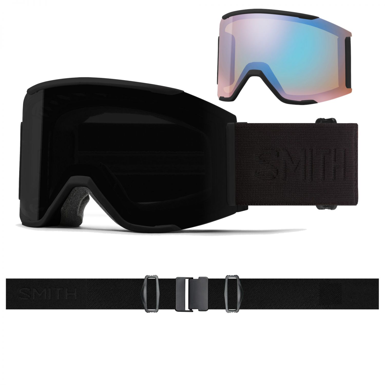 Smith Squad MAG, ski goggles, blackout