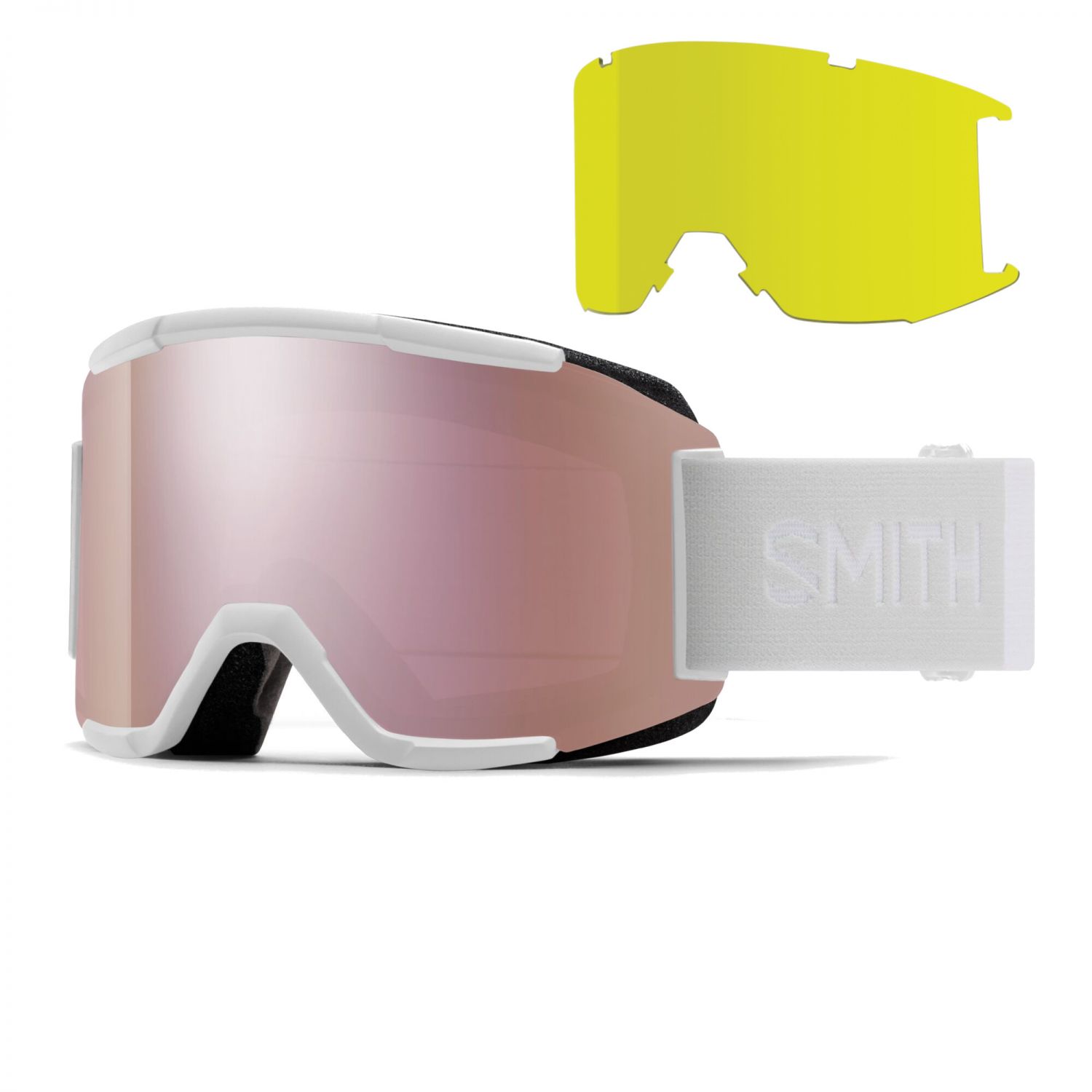 Smith Squad, masque de ski, white vapor