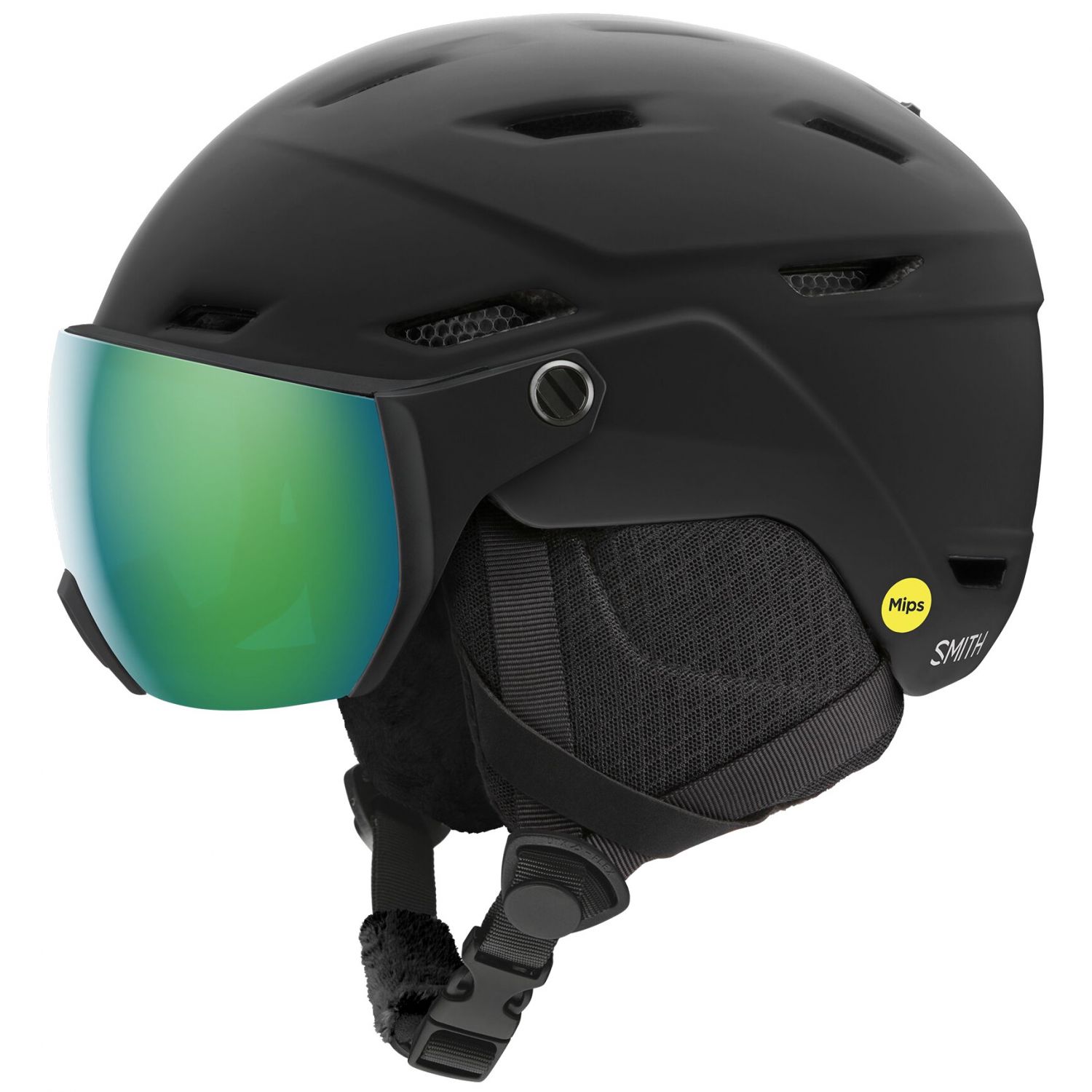 Smith Survey MIPS, casco da sci con visiera, junior, nero