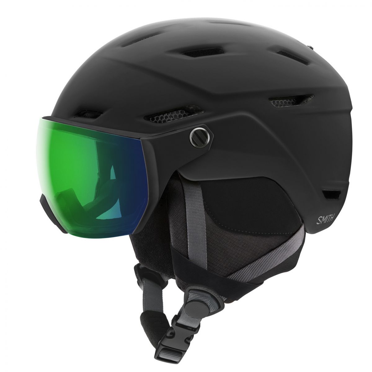 Smith Survey, casque de ski avec visière, noir