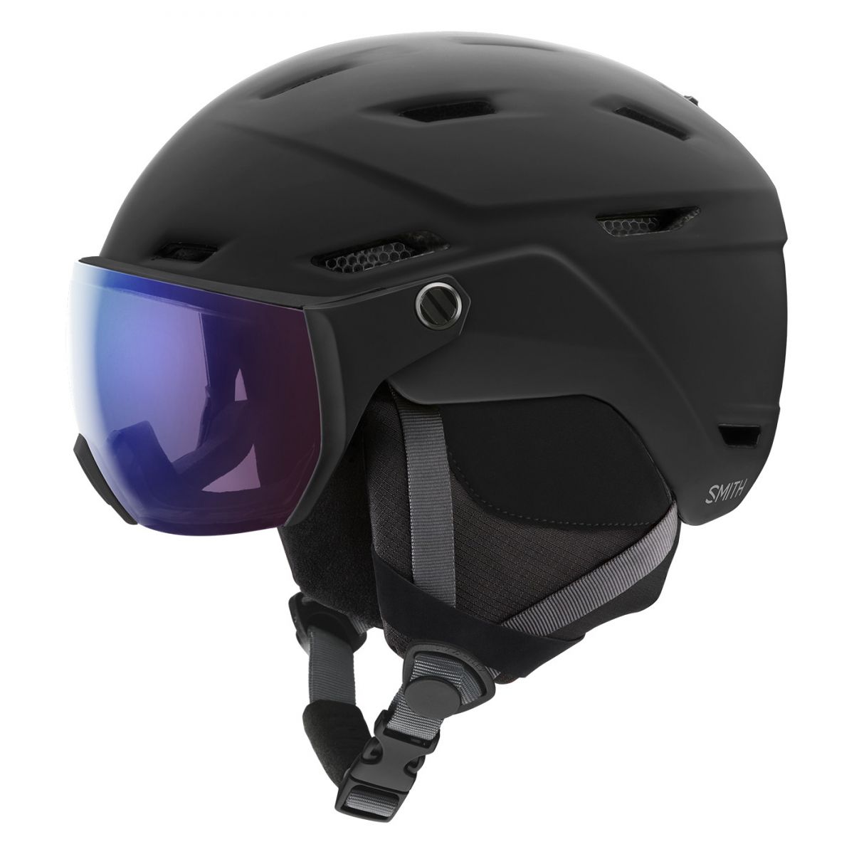 Smith Survey, ski helm met vizier, photochromic, zwart