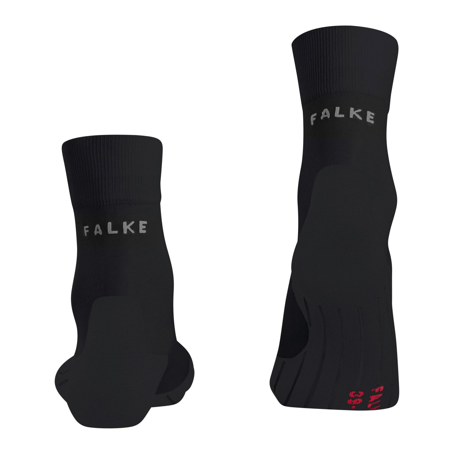 Șosete de alergare Falke RU4 Endurance Compression, bărbați, negru