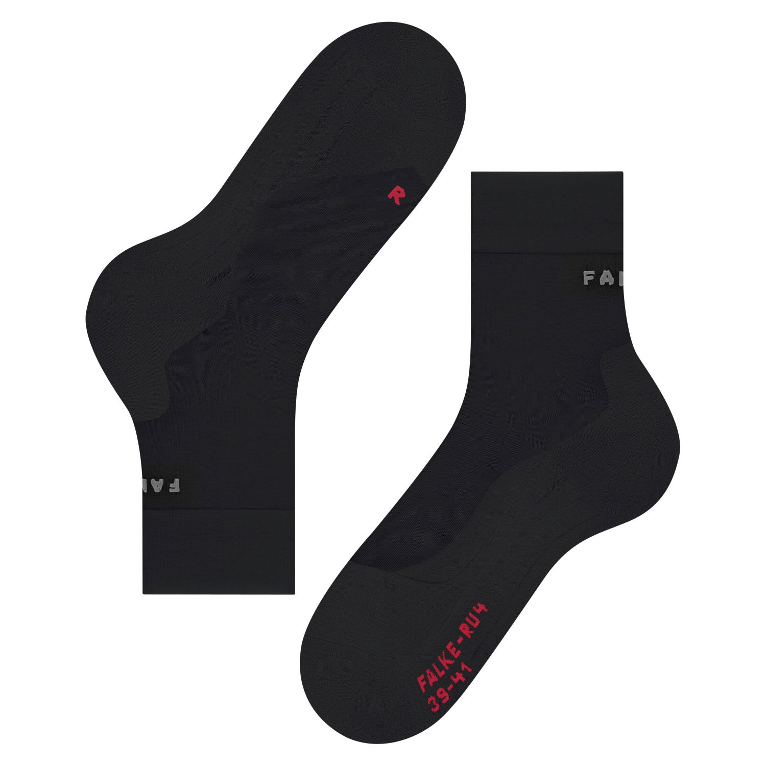 Șosete de alergare Falke RU4 Endurance Compression, bărbați, negru