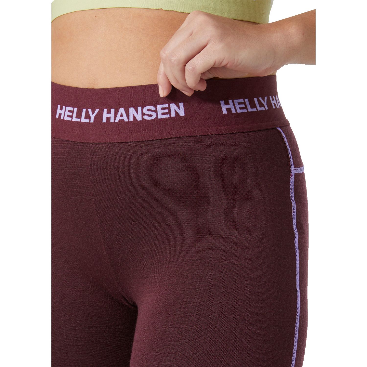 Helly Hansen, Lifa Merino Midweight Pant, spodnie, damskie, czerwony