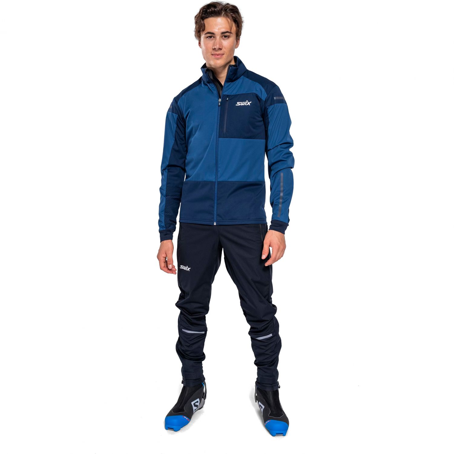 Swix Dynamic, jacket, men, lake blue/dark navy
