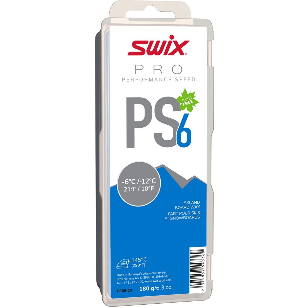 Swix PS6 Blue, cire skiwax, 900 g