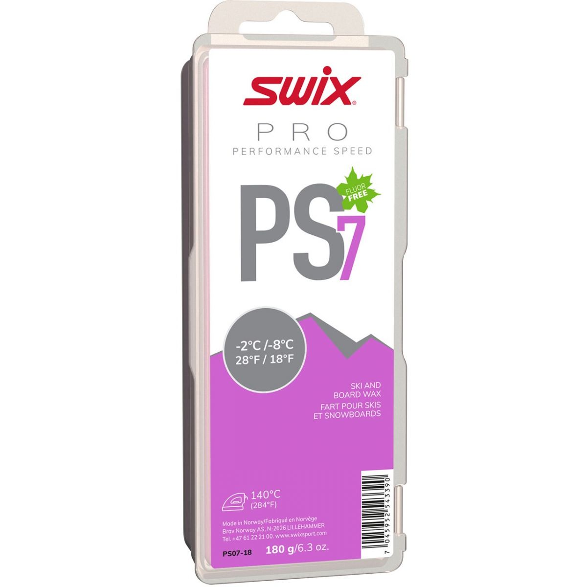 Swix PS7 Violet, cire skiwax, 900g