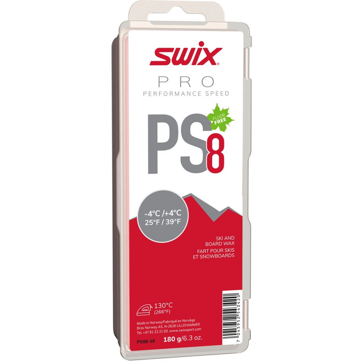 Swix PS8 Red, vaha, 900g.