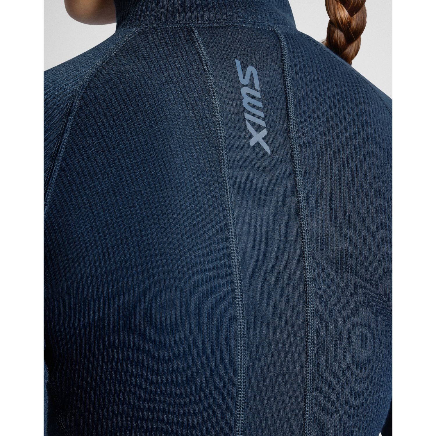 Swix RaceX Merino Half Zip, femme, navy
