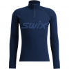 Swix RaceX Merino Half Zip, homem, azul marinho