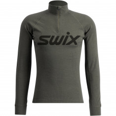 Swix RaceX Merino Half Zip, men, olive