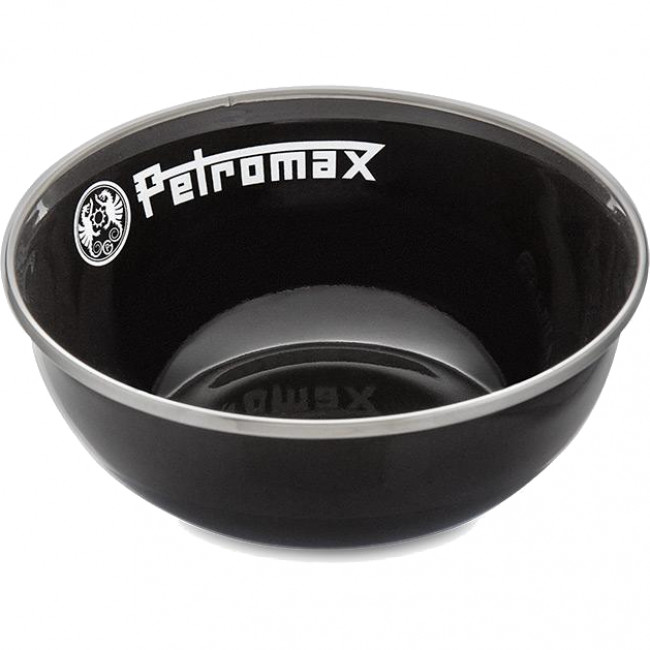 Taças de esmalte Petromax preto 2 peças 160ml, taça, preto
