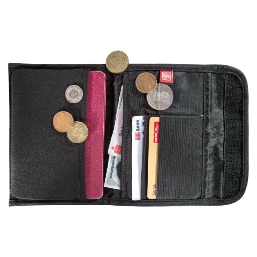 Tasmanian Tiger Passport Safe RFID Block, bolso de bolsillo, negro