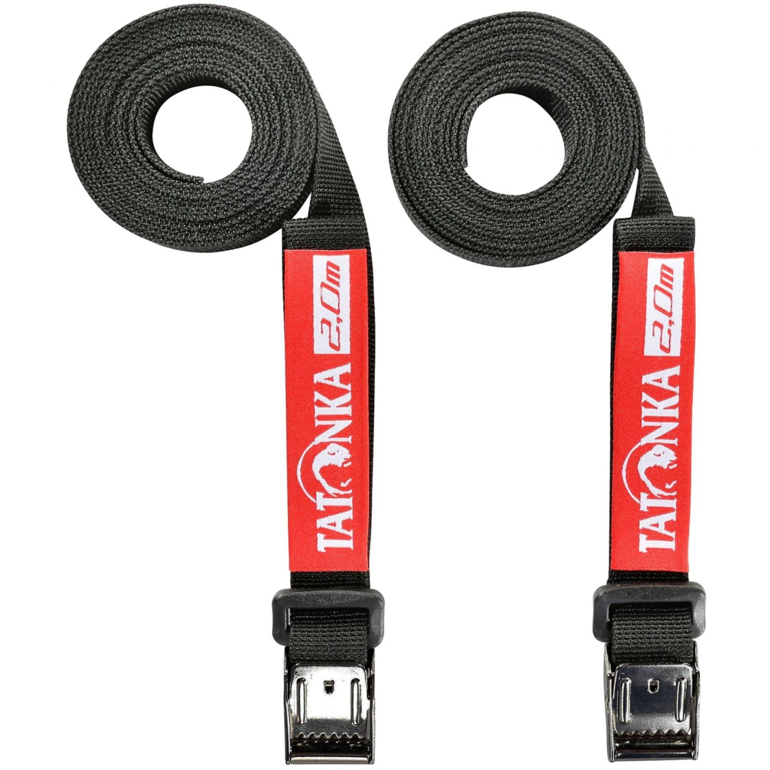 Tatonka Easy Strap 18mm/2,0m, sangles de serrage, noir, 1 paire