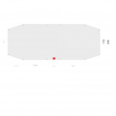 Tatonka Floor Sheet PE Alaska Family DLX, tent groundsheet, silver