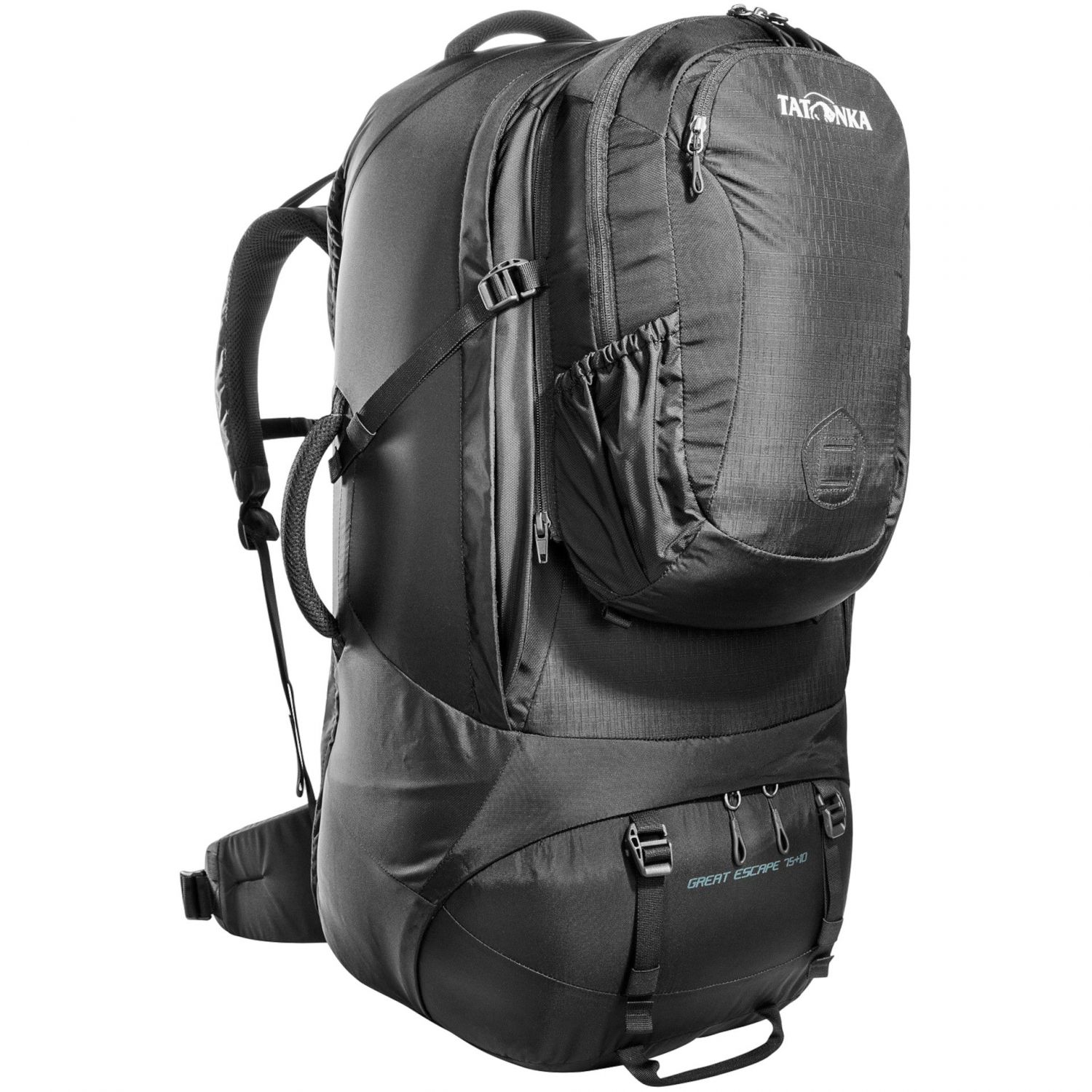 Tatonka Great Escape 75+10, travel backpack, black