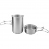 Tatonka Handle Mug 850ml Set, mug with lid, silver