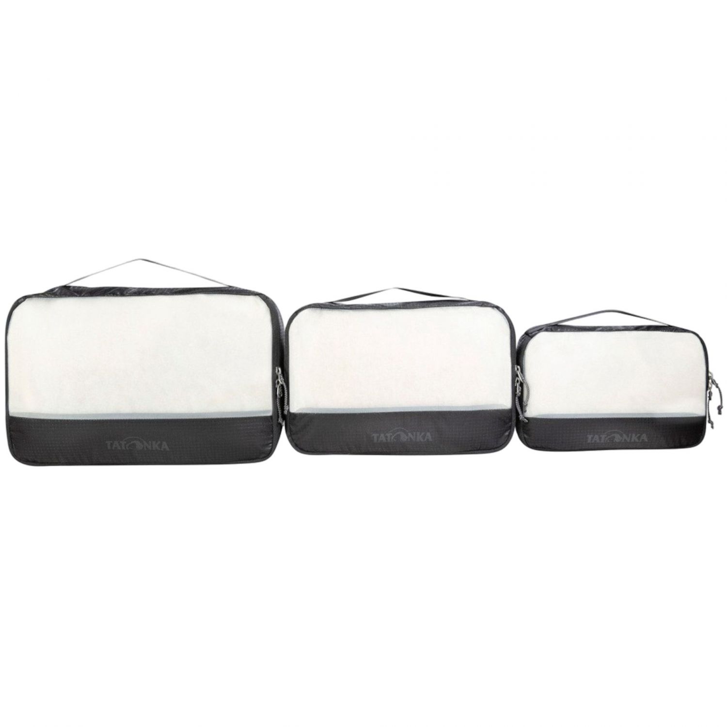 Tatonka Mesh Bag Set III, sacchetto da viaggio, nero, 3 pezzi.