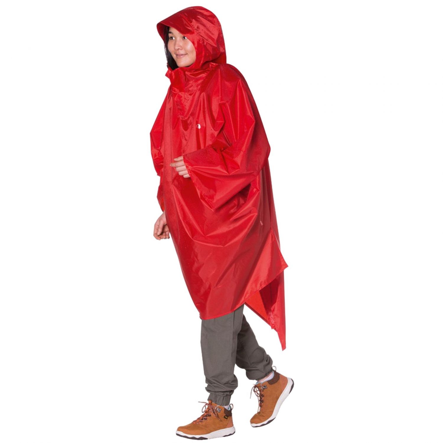 Tatonka Poncho 2, husă de ploaie, roșu