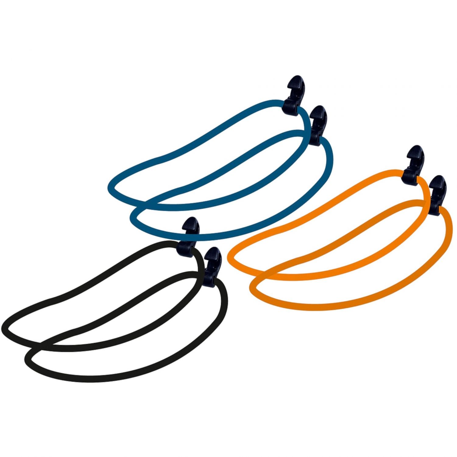 Tatonka Silicone Band M, curele de silicon, multi, 6 buc.