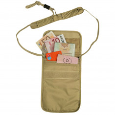 Tatonka Skin Folded Neck Pouch, money cat, beige
