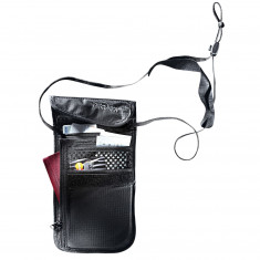 Tatonka Skin Neck Pouch, geantă pentru bani, negru
