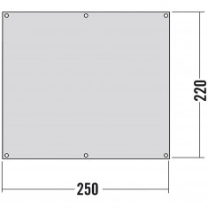 Tatonka tent groundsheet 250 x 220 cm, white