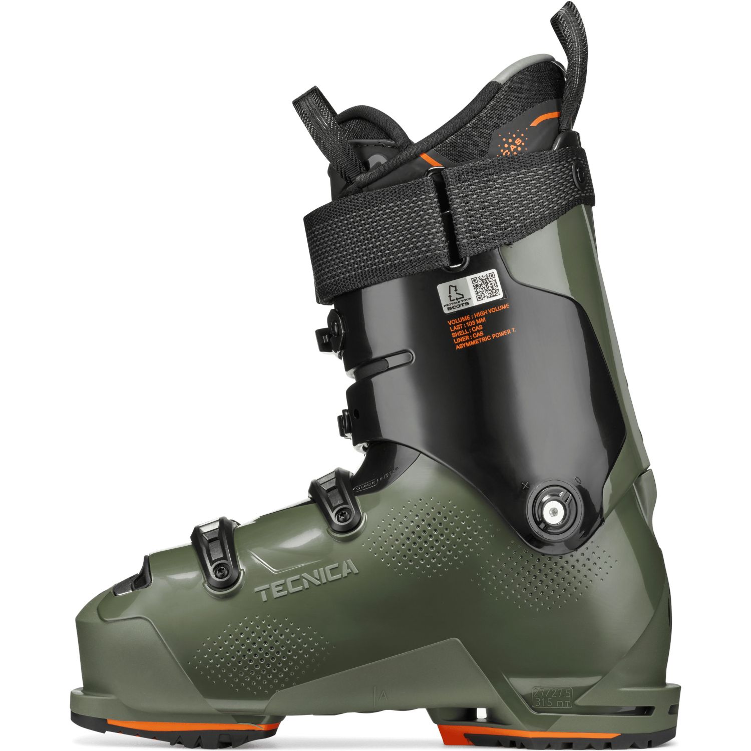 Tecnica Mach BOA HV 120 GW, botas de esquí, hombre, verde