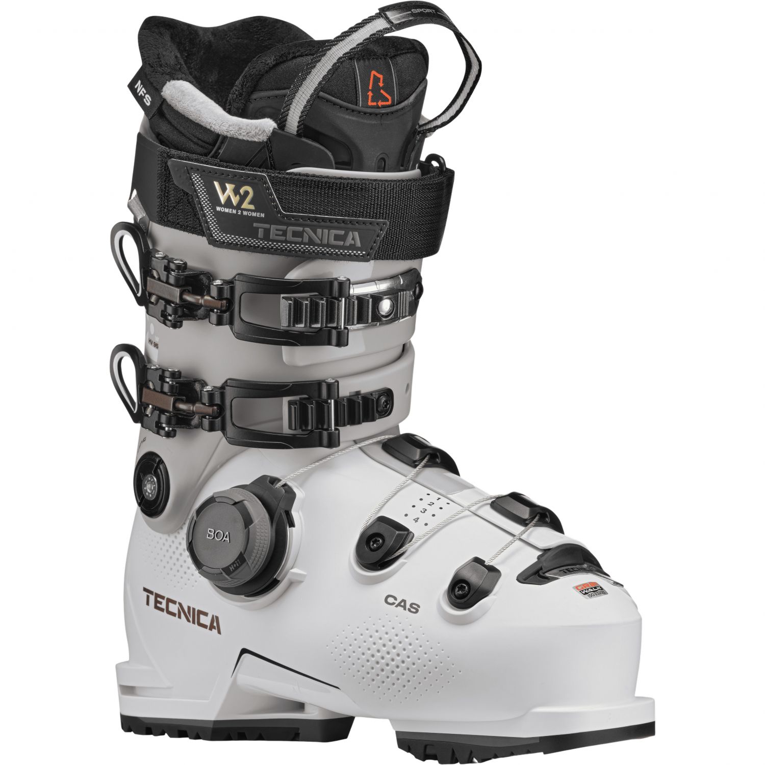 Tecnica Mach BOA HV 95 W GW, buty narciarskie, damskie, bia?e