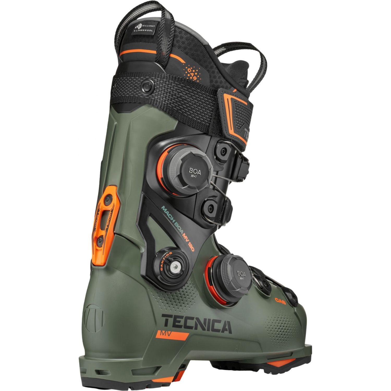 Tecnica Mach BOA MV 120 Dual, Skistøvler, Herre, Progressive Green