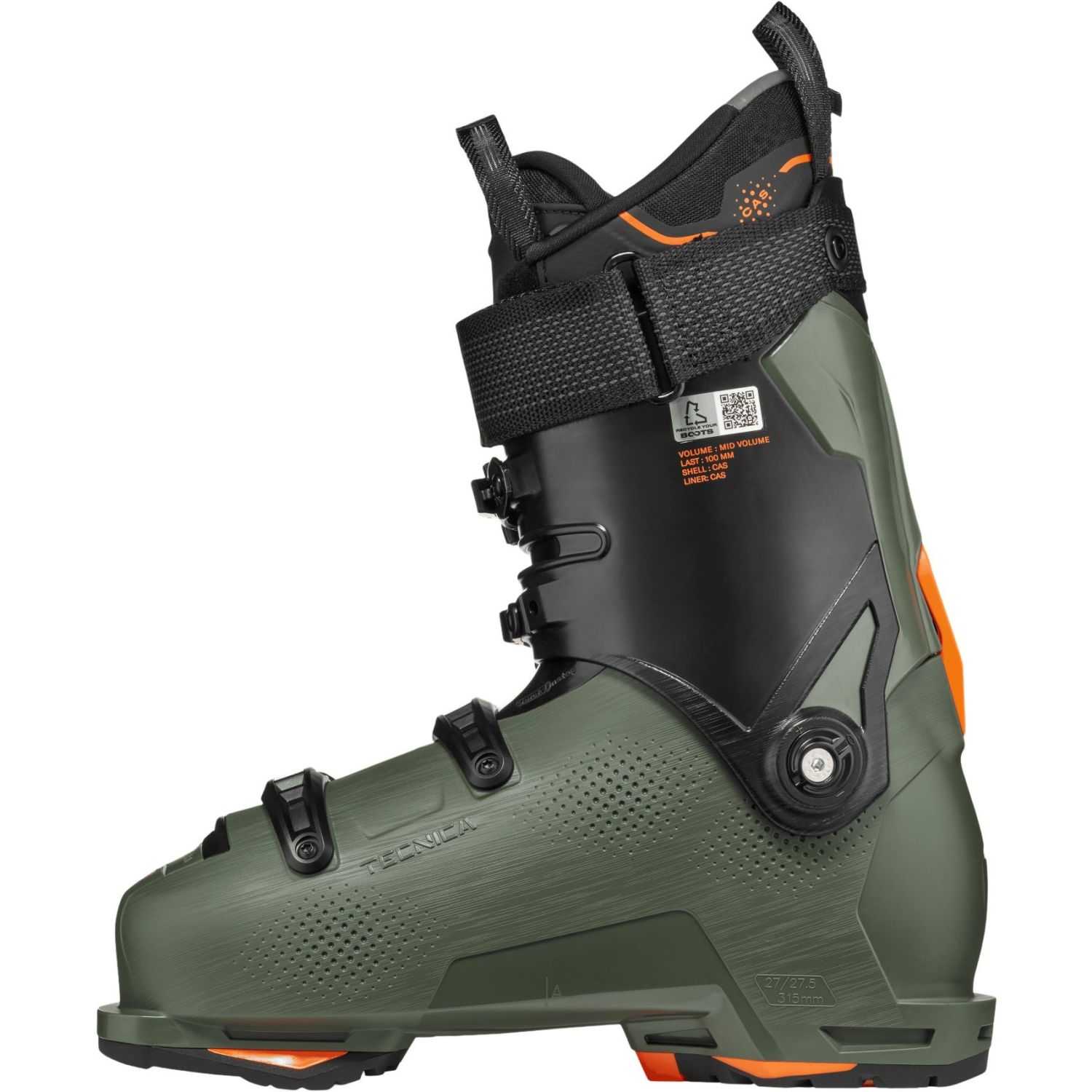 Tecnica Mach BOA MV 120 GW, scarponi da sci, uomo, verde