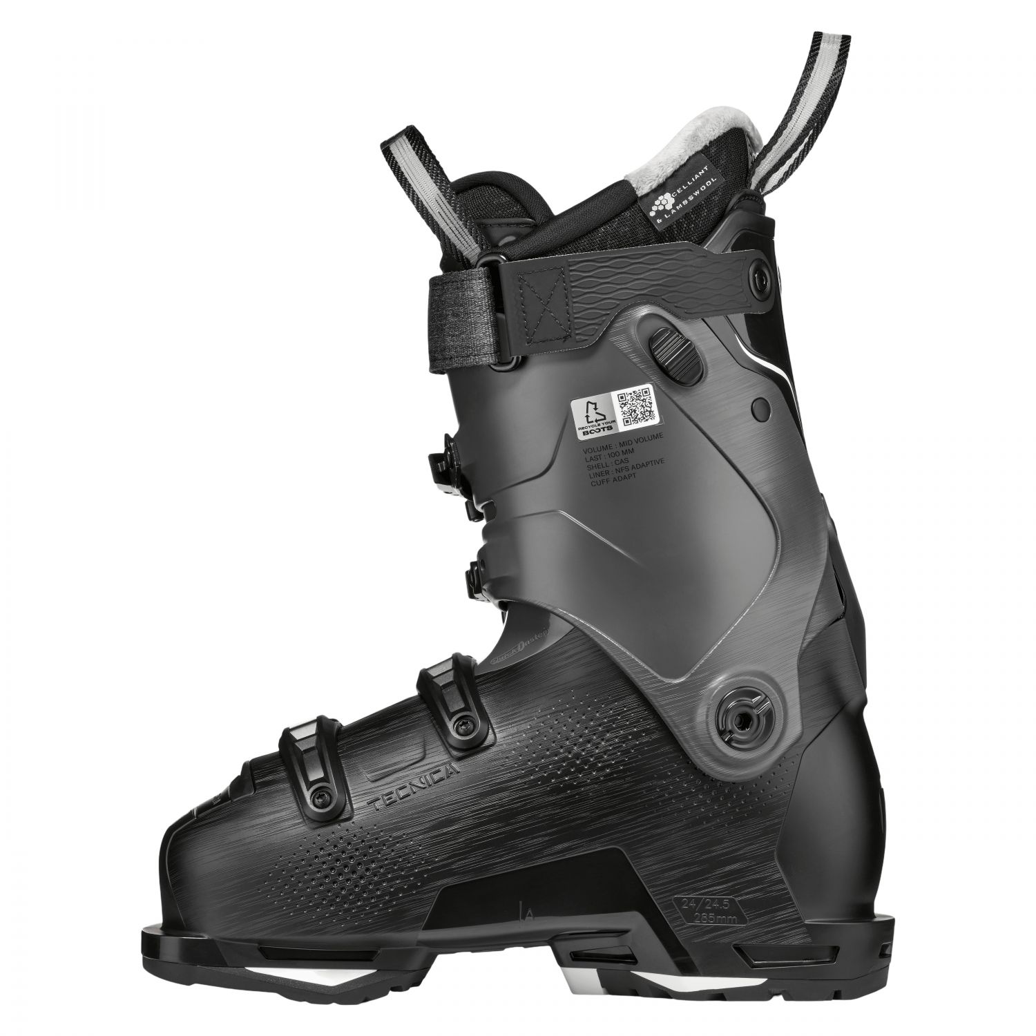 Tecnica Mach BOA MV 95 W, botas de esqui, mulheres, pretas
